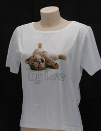 T-shirt MY LOVE tag. L